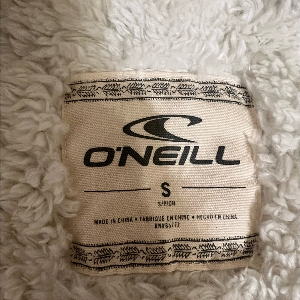 O'neill Charcoal & White Toggle Button Teacup Jac… - image 5